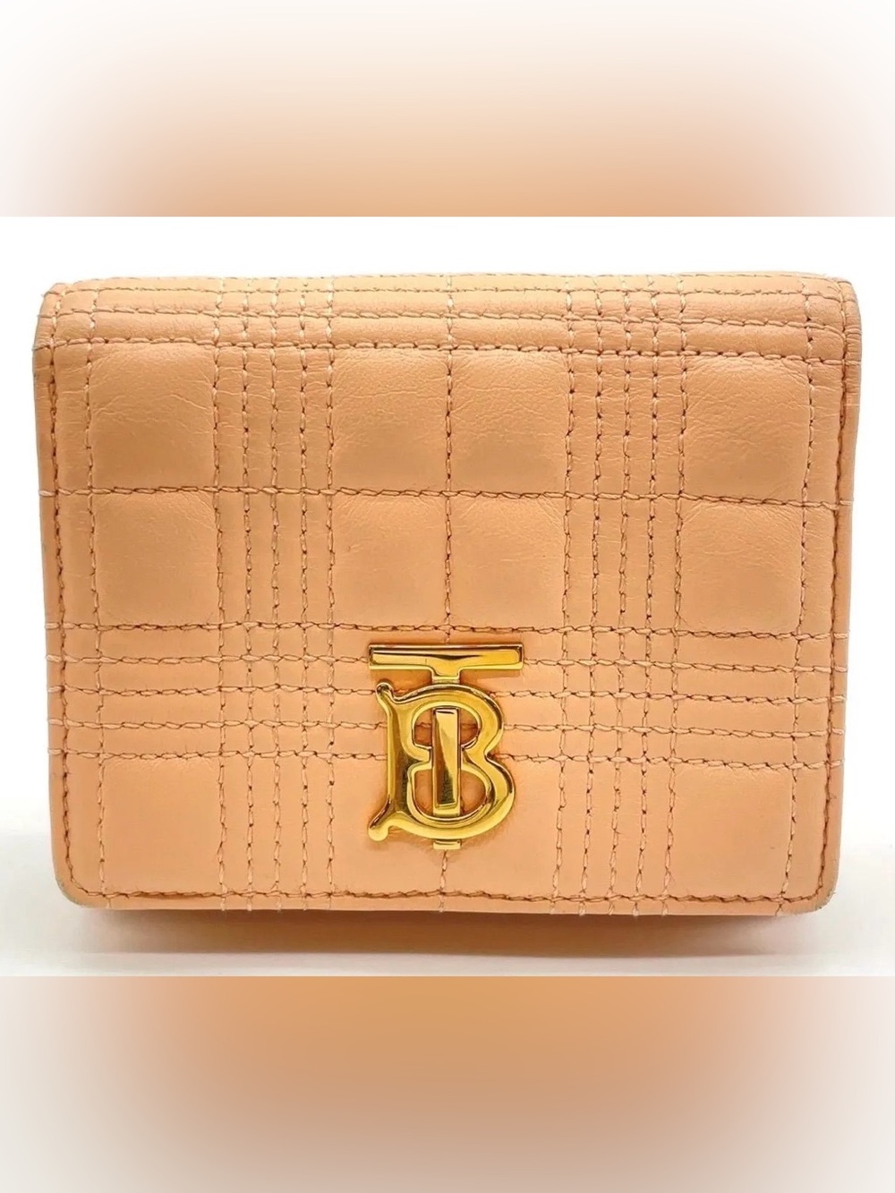 Auth Burberry Lola Quilted Leather
Pink Tri-fold Wallet